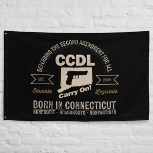 "Born in Connecticut" Retro Flag