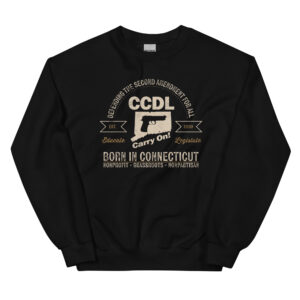 "Born in Connecticut" Retro Unisex Crewneck Sweatshirt