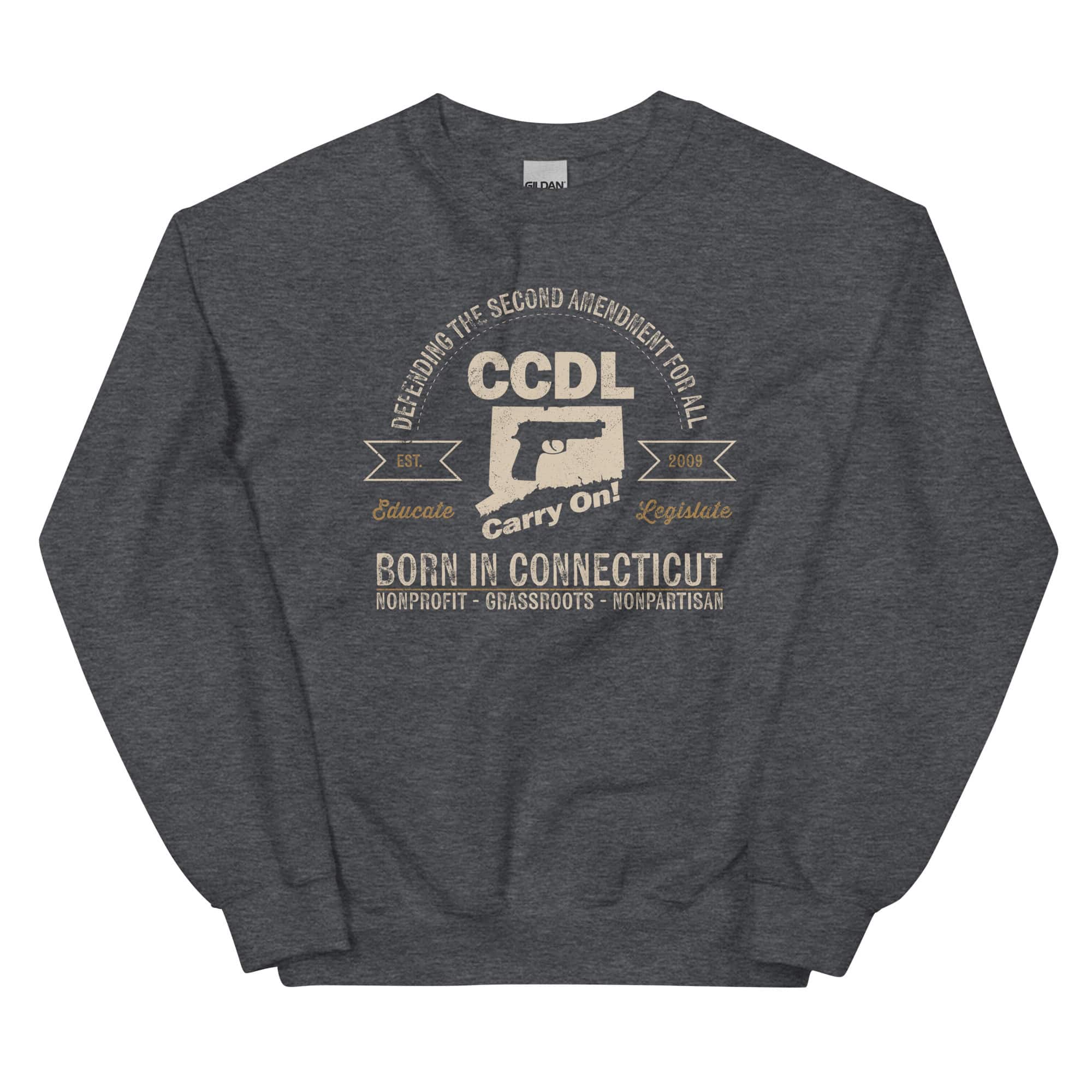 "Born in Connecticut" Retro Unisex Crewneck Sweatshirt - Image 11
