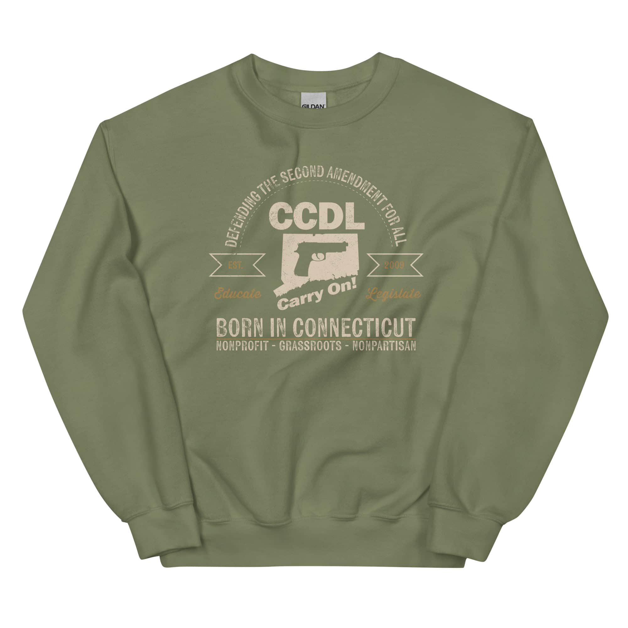 "Born in Connecticut" Retro Unisex Crewneck Sweatshirt - Image 13
