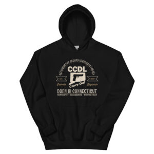 "Born in Connecticut" Retro Unisex Hoodie