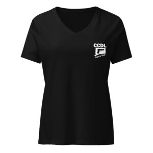 "CCDL Classic" Women’s Relaxed V-Neck Tee